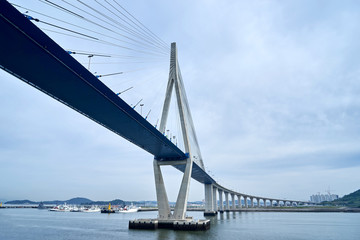 Mokpo Bridge in Mokpo-si, South Korea.
