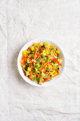 Healthy vegetable salad in bowl