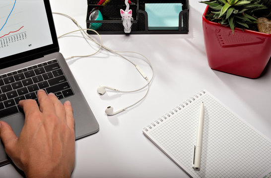 Work from home, social distancing concepts on covid-19 outbreak situation. Safety and health