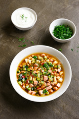 Summer Okroshka soup