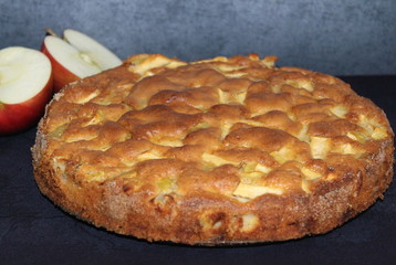 fragrant Apple pie fresh, fragrant, airy, soft delicious homemade pie