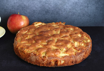 fragrant Apple pie fresh, fragrant, airy, soft delicious homemade pie