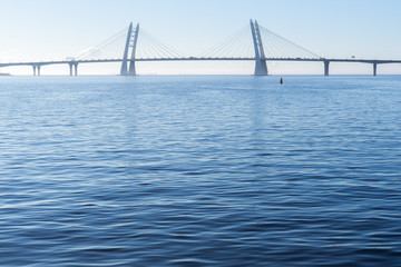 View of the bridge over the bay