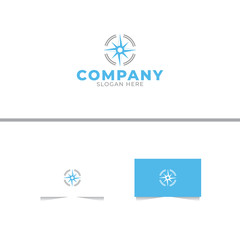 Compass Maps Logo Design Template