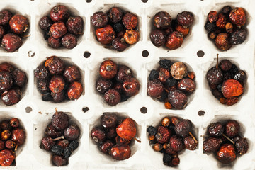 Dried rosehip berries for Vitamin Natural tea for immunity handmade at home. Used for design,...