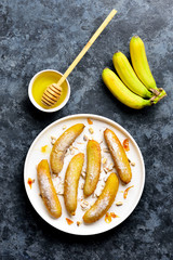 Deep fried bananas