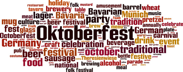 Oktoberfest word cloud