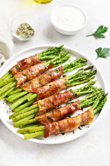 Bacon wrapped asparagus