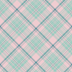 Seamless pattern in interesting pink and discreet green colors for plaid, fabric, textile, clothes, tablecloth and other things. Vector image. 2