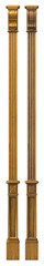 Classic wood panel 900mm wood with veneer and gold elements