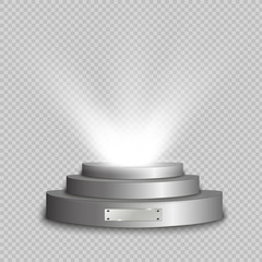 Vector glass award. Statuette for the winner.