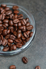 coffee beans in a cup