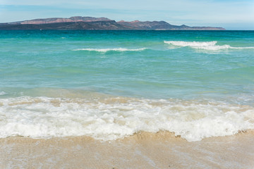 Fototapeta na wymiar Tecolote Beach in La Paz, Baja California, Mexico