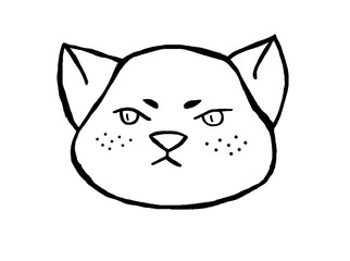 drawings of animals stylized as children’s on a transparent background