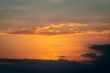 White and brown sky during golden hour