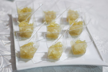 Party setup with compote sweet 