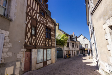 Fototapeta na wymiar City of Blois in Loire valley (France)