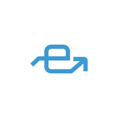 Letter E logo icon design template elements. Vector color sign.