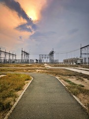 Fototapeta na wymiar 500 KV grid Station, NTDCL, DG Khan, Pakistan