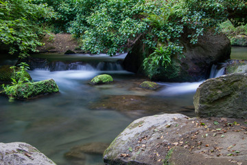Fototapeta na wymiar Monte Gelato waterfalls