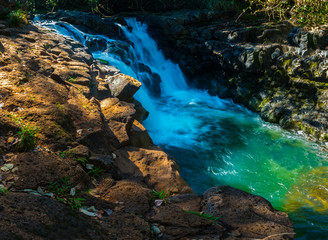 Upper Ho'opi'i Falls, Kapa'a, Kauai, Hawaii, USA