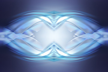 Multicolored abstract digital background with smoke and glowing lines. Fantasy, tech, business or sci fi.