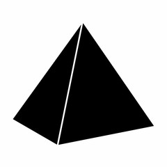 Pyramid icon illustration