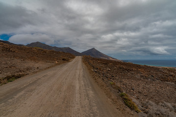 Cofete beach Canary Island of Fuerteventura