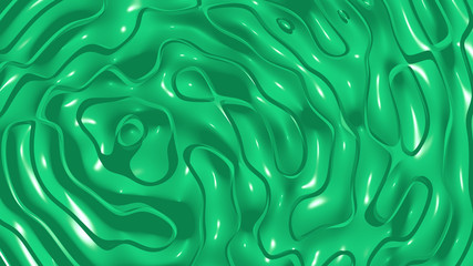 Uniform 3D abstract background of simple patterns of Dark Pastel Green color with lighting and shadows for various applications