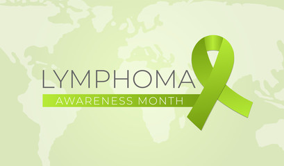 Lymphoma Cancer Awareness Month Background Illustration