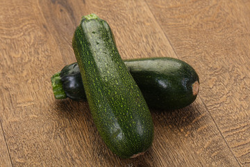 Raw ripe zucchini