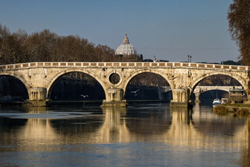 Fototapeta premium River Tiber in Roma.