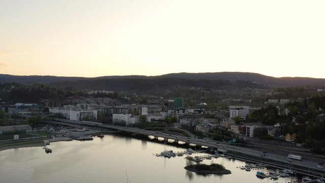 The South Norwegian town Sandvika