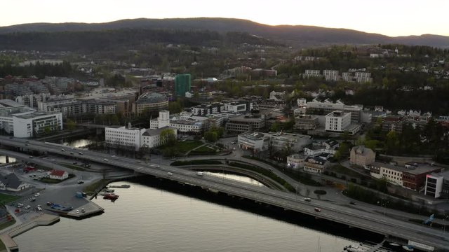 The South Norwegian town Sandvika