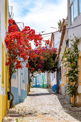 On the narrow Alleys of Ferragudo, Algarve, Portugal