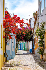 On the narrow Alleys of Ferragudo, Algarve, Portugal © travelview