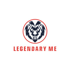 
Lion logo vector illustration, emblem design.