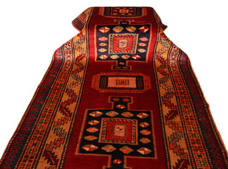 Old and modern Persian Colourful Arabesque and handmade carpet, rug gelim, and Gabbeh with the...