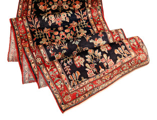 Old and modern Persian Colourful Arabesque and handmade carpet, rug gelim, and Gabbeh with the...