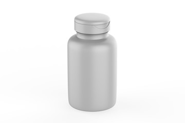 3D rendering Mock up jar for Packaging template on white background. 3d illustration