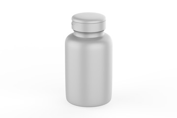 3D rendering Mock up jar for Packaging template on white background. 3d illustration