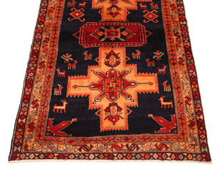 Old and modern Persian Colourful Arabesque and handmade carpet, rug gelim, and Gabbeh with the...