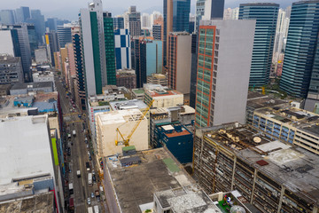  Aerial view of Hong Kong city