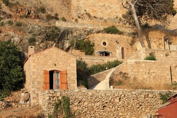 village in the mountains of Crete Greece