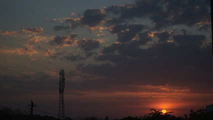 Sunset clouds images Nature sky background