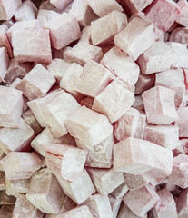 CU of Turkish delight at market

