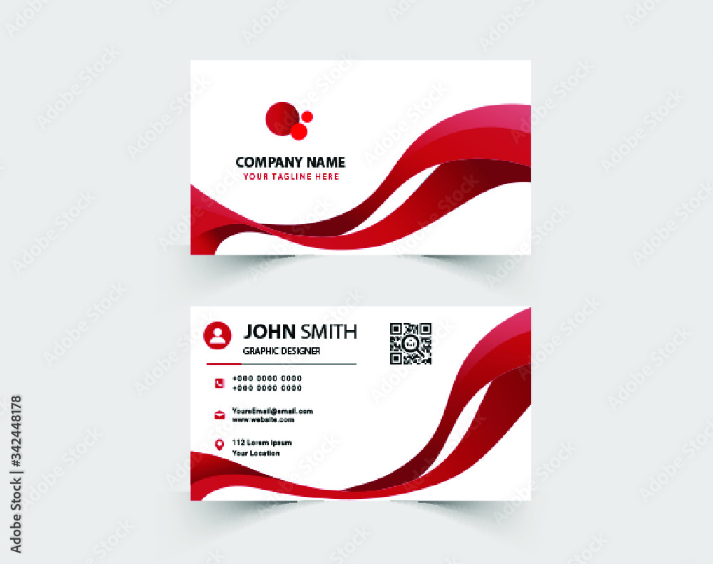 Wall mural elegant business card templates with composition of modern designs. vector - Wall murals