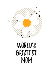 Happy Mother's Day card with daisy