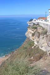 Fototapeta na wymiar Cliffs of Sitio, Nazare, Portugal 