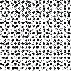 Rough, irregular texture composed of monochrome geometric elements. Overlay distressed grunge background. Abstract vector illustration. Isolated on white background. EPS10